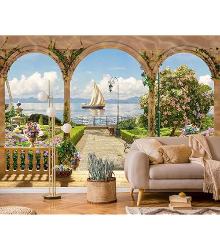 Amazon.com: wall26 - Scenic Tuscany Landscape with Rolling Hills